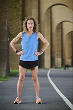 Portrait of runner outdoors