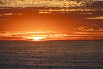 Big Sur seascape at sunset