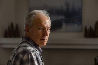 Portrait of senior man looking at camera
