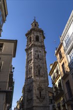 Baroque tower of Santa Catalina Church