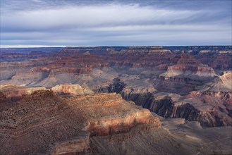 Aerial view of south rim of Grand Canyon