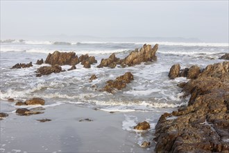 Rocky coastline of Atlantic Ocean in Kammabaai Beach