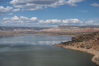 Usa, New Mexico, Abiquiu, Landscape with Abiquiu Lake, Abiquiu, New Mexico, USA