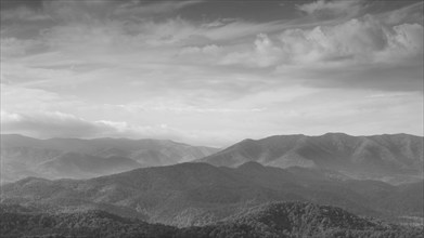 USA, Tennessee, Townsend, Clouds over Smoky Mountains, , Tennessee, USA