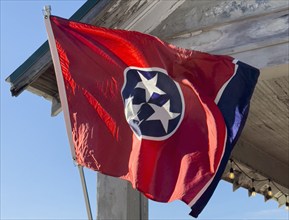 Flag of US State of Tennessee, Franklin, Tennessee, Tennessee, USA