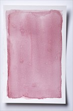 Abstract pink watercolor painting, New York, New York, USA