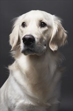 Studio portrait of mixed breed Retriever, Austin, Texas, USA