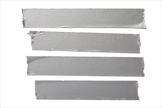 Strips of duct tape on white background, New York City, New York, USA