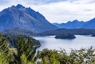 Mountain Lakes on sunny summer day, Bariloche, , Argentina