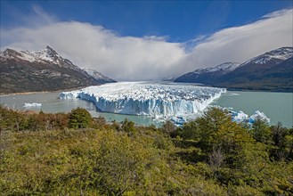 Argentina, Santa Cruz, El Calafate, Clouds over Perito Moreno Glacier, El Calafate, Santa Cruz,