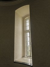 USA, North Carolina, Nags Head, Window in Bodie Island Lighthouse, Nags Head, North Carolina, USA