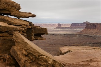 USA, Utah, Rock formations in Canyon Lands National Park, Canyon Lands National Park, Utah, USA