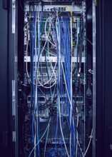 Close-up of equipment in server room
St, George, Utah, USA