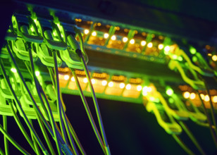 Close-up of cables in data center
St, George, Utah, USA