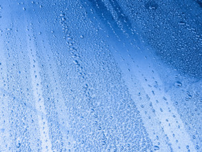 Close-up of water drops on blue surface
Katoomba, New South Wales, Australia