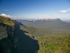 Cable car in Blue Mountains on sunny day
Katoomba, New South Wales, Australia