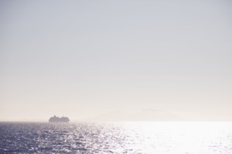 Cruise ship in sea on sunny day
USA