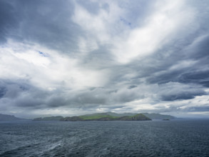 Storm clouds above sea and islands
USA