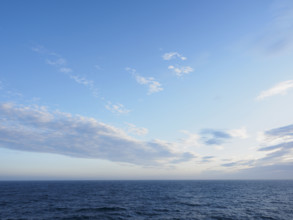 Wispy clouds above sea
Unga Village, Alaska, USA