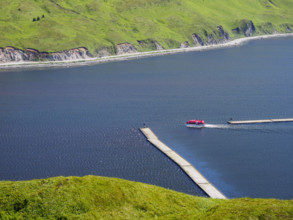 High angle view of ferry on Dutch Harbor
Unalaska, Dutch Harbour, Alaska, USA