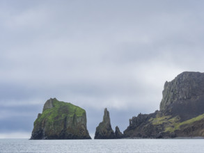 Storm clouds above rocky island and sea
St Matthew Island, Alaska, USA