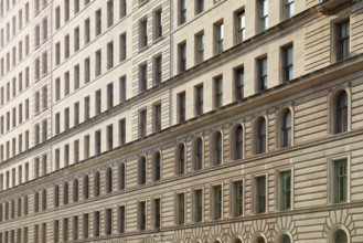 Rows of windows on facade of building
New York City, New York State, USA