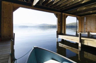 Lake Placid seen from boathouse
Lake Placid, New York, USA