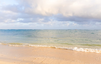 Calm sea waves on sandy beach
Rose Hall, Montego Bay, Jamaica