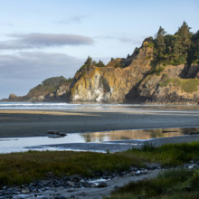 USA, Oregon, Newport, Yaquina Head rocks on Oregon Coast