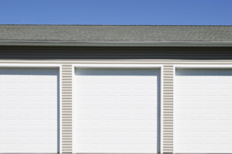 Row of garage storage units