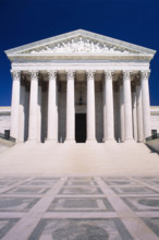 USA, Washington DC, Facade of United States Supreme Court building