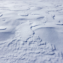 Close-up of textured snow surface