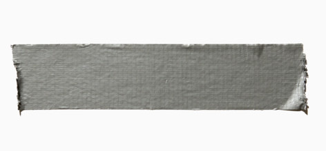 Duct tape on white background. New York City, New York State, USA.
