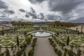Orangerie Garden in Gardens of Versailles . Paris, Ile de France, France.