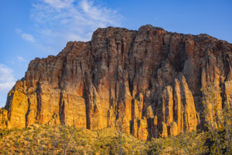 Majestic sandstone cliffs at sunset. , Utah, USA.