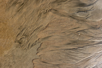 Abstract patterns on beach sand. , Guanacaste, Costa Rica.