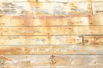 Close-up of weathered hull of  old wood boat, Inverness, California, USA.