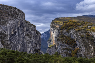 Gordes of Verdon rock formations, Gorges du Verdon, Provence, France.