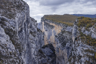 Gordes of Verdon rock formations, Gorges du Verdon, Provence, France.