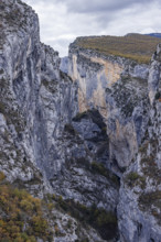 Gordes of Verdon rock formations, Gorges du Verdon, Provence, France.