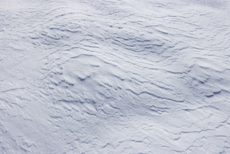 Close-up of textured snow surface, Sun Valley, Idaho, USA.