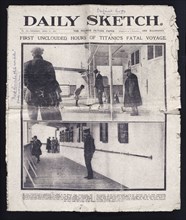 Exemplaire du journal anglais Daily Sketch, daté du 18 avril 1912