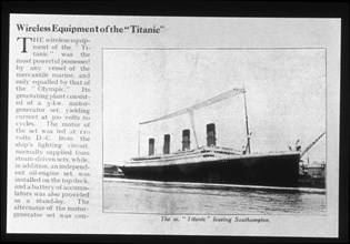 L’antenne à quatre câbles de la station radiotélégraphique du Titanic