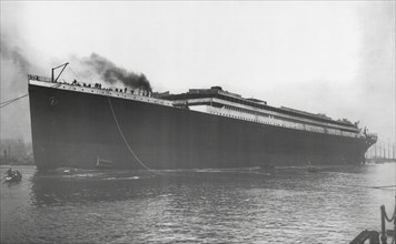 La première mise à flot du RMS Titanic, le 31 mai 1911