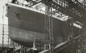 Le RMS Titanic, à quelques semaines de son lancement, le 1er mai 1911