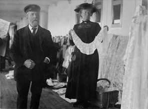 Vendeuse de dentelle irlandaise, à bord du RMS Titanic