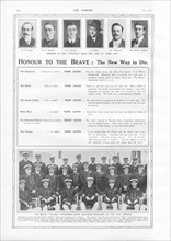 Article publié par le journal anglais "The Shere", rendant hommage aux membres d’équipage décédés