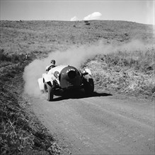 Alvis. An Alvis racing car competing in the Menengai hill climb. Menengai hill, Nakuru, Kenya, 12