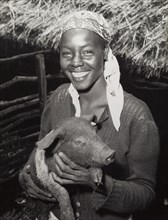 A member of the Young Farmers Club. A female member of the Young Farmers Club smiles for the