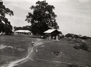 Rangoon Golf Club. View, looking towards the new club house, of the golf course at Rangoon Golf